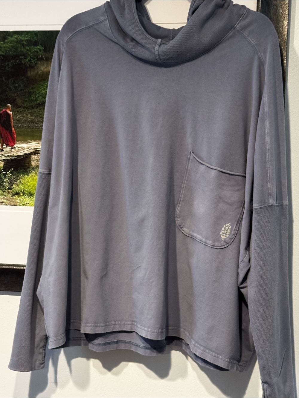 FP Movement by Free People Hot shot Washed light blue Pullover Hoodie